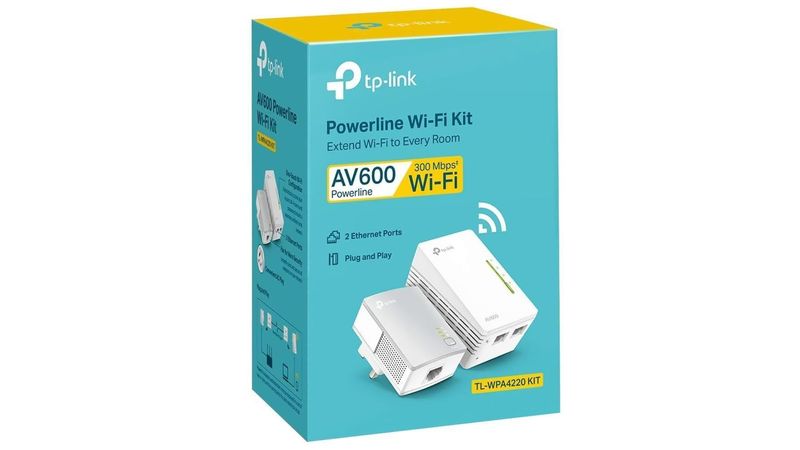 Repetidor Powerline Star Kit Tp link Ap Tl wpa4220 Av600 pack 2 Trocafone