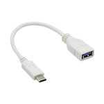 Cabo Adaptador OTG - USB-A / Type-C - Branco - Verde