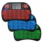 Mini Teclado + Touchpad Mouse Sem Fio P/ Smart Tv Pc Notebook RGB