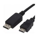 Cabo Displayport Para Hdmi Blindado (DP Macho x HDMI Macho) 1,8 Mt