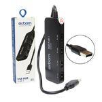 Mini Hub Leitor 4 Portas Usb 2.0 De Uso Simultâneo Exbom UH-25X