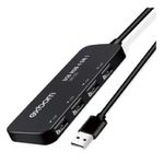 Mini Hub Usb 2.0 4 Portas Slim 480mbps UH-25X Preto