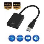 Adaptador Conversor USB 3.0 x Hdmi HD 1080p para PC Notebook TV