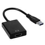 Convesor Adaptador Usb 3.0 x Hdmi 1080p Audio Video Compativel Pc Win 7/8/10