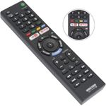 Controle Remoto Compatível Com Sony Rmt-Tx300B Bravia Led Smart TV Com YouTube Netflix