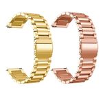 Pulseira Para Smartwatch Relogio Kit 2 Uni 3 Elos Inox Sma