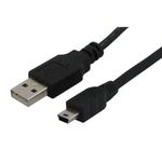 CABO USB V3 AM X MINI 5P 1. 8MTS WB-AM/M5P P/ Controle PS3 Camera Digital