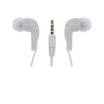 Fone de Ouvido com Microfone Simples e Universal Branco