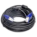 Cabo Para Monitor e Projetor VGA DB15 Com Filtro 5 Metros Preto