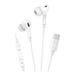 Fone de Ouvido Intra Auricular Type C Kaidi Branco Novo