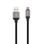 Cabo USB Tipo C Turbo Fast Charge Reforçado Type C - Prata