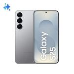 Smartphone Samsung Galaxy S25 256GB 5G - Prata, Galaxy AI, Câmera Tripla 50MP + Selfie 12MP, RAM 12GB, Tela 6.2"