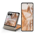 Smartphone Motorola Razr 50 5G - Vanilla, 512GB, 24GB RAM Boost, Câmera 50 MP, Selfie 32 MP e Tela de 6,9"