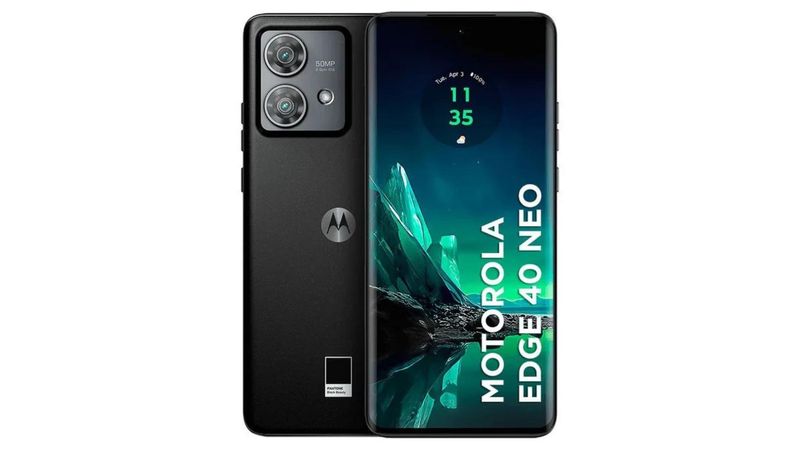 motorola edge 40 スマートフォン 本体 ブラック Smartphone Motorola Edge 40 Neo 5G, XT2307-1, 256GB, 8GB RAM