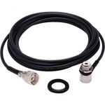 Kit Cabo Rg-58 5,5 Metros Conector Uhf M-802k