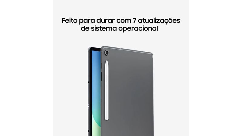 Tablet Samsung Galaxy Tab S10 FE+ 128GB 5G e WiFi - Cinza, com