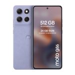 Smartphone Motorola Moto G86 5G 512GB - Lilás, 24GB (12GB RAM+12GB Ram Boost), Câmera 50MP, Tela 6,7"