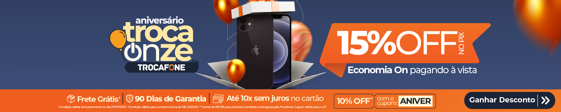 Trocafone 11 anos - Tudo On para você economizar