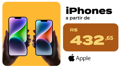 iPhones a partir de R$ 432,65