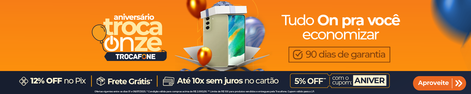 Trocafone 11 anos - Tudo On para você economizar